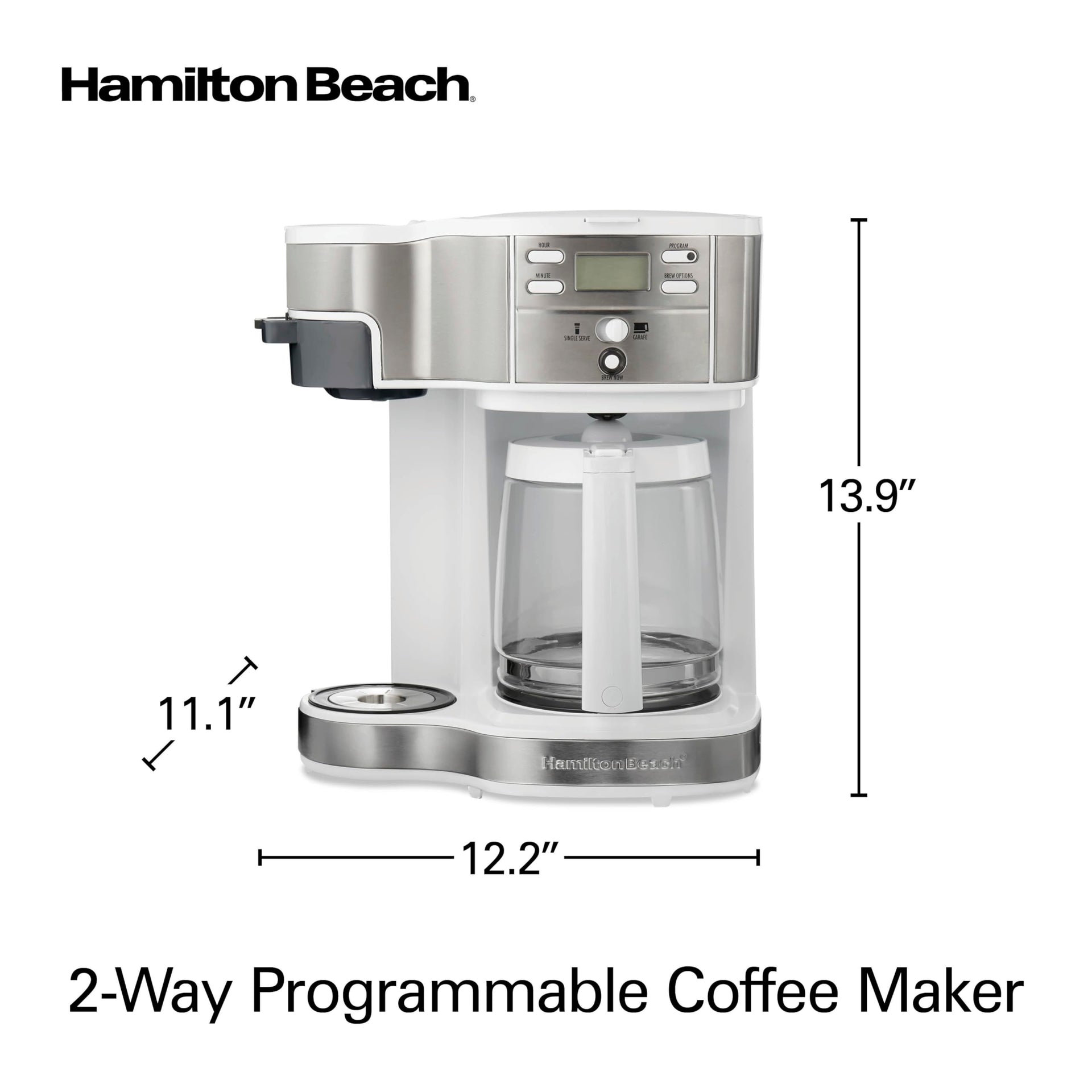 2 Way Programmable Coffee Maker & Single Serve Coffee Maker