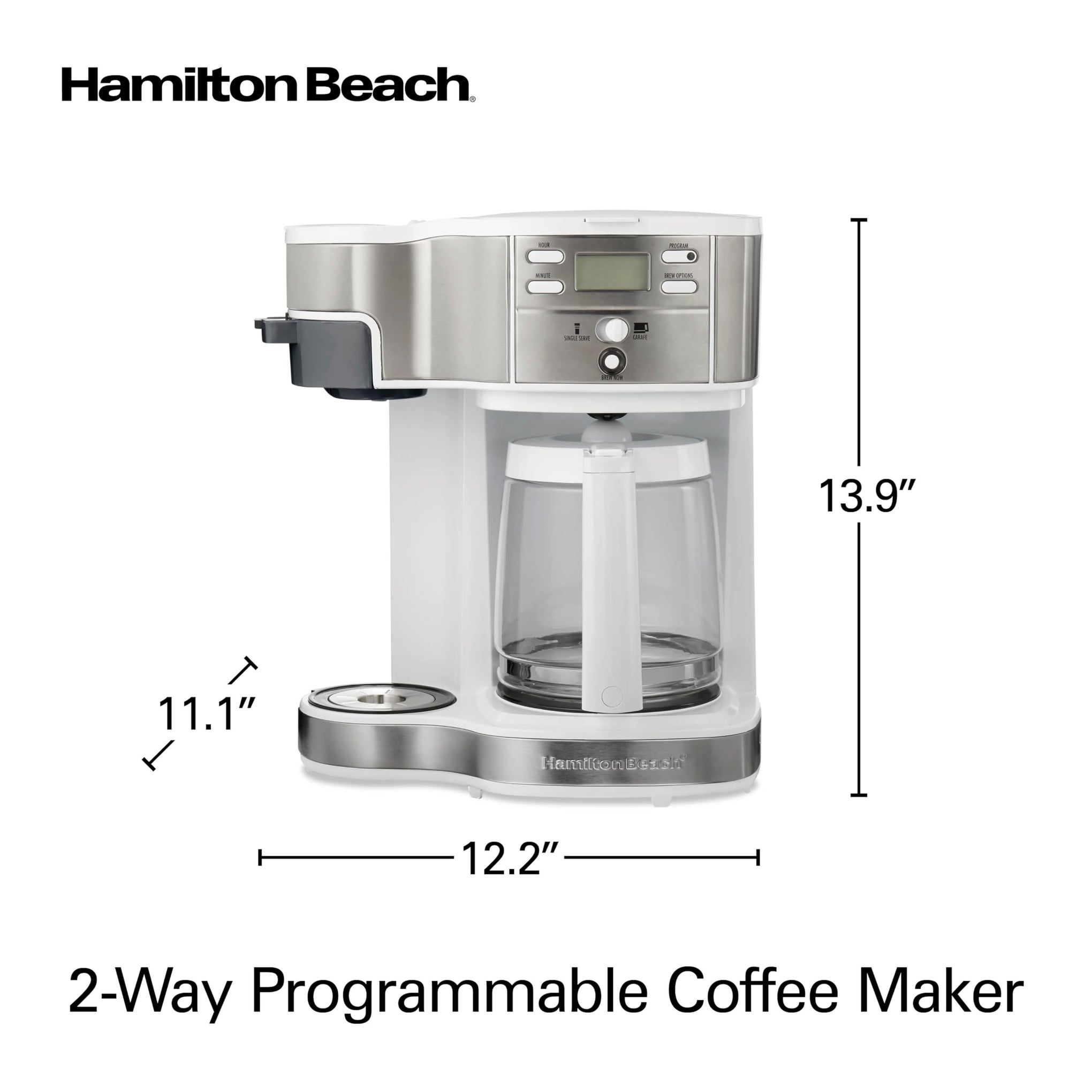 2 Way Programmable Coffee Maker & Single Serve Coffee Maker