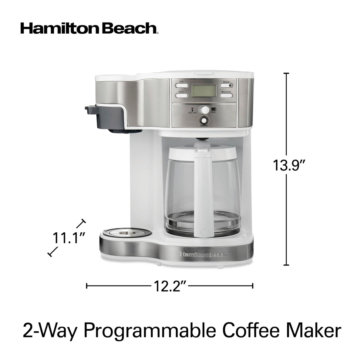 2 Way Programmable Coffee Maker & Single Serve Coffee Maker