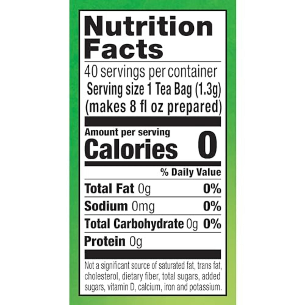 Signature Blend Green Tea Bags (40 Count)