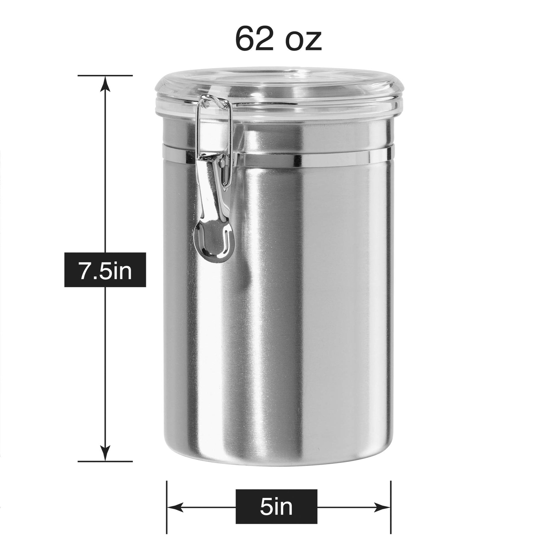 Stainless Steel Kitchen Canister 62 fl oz