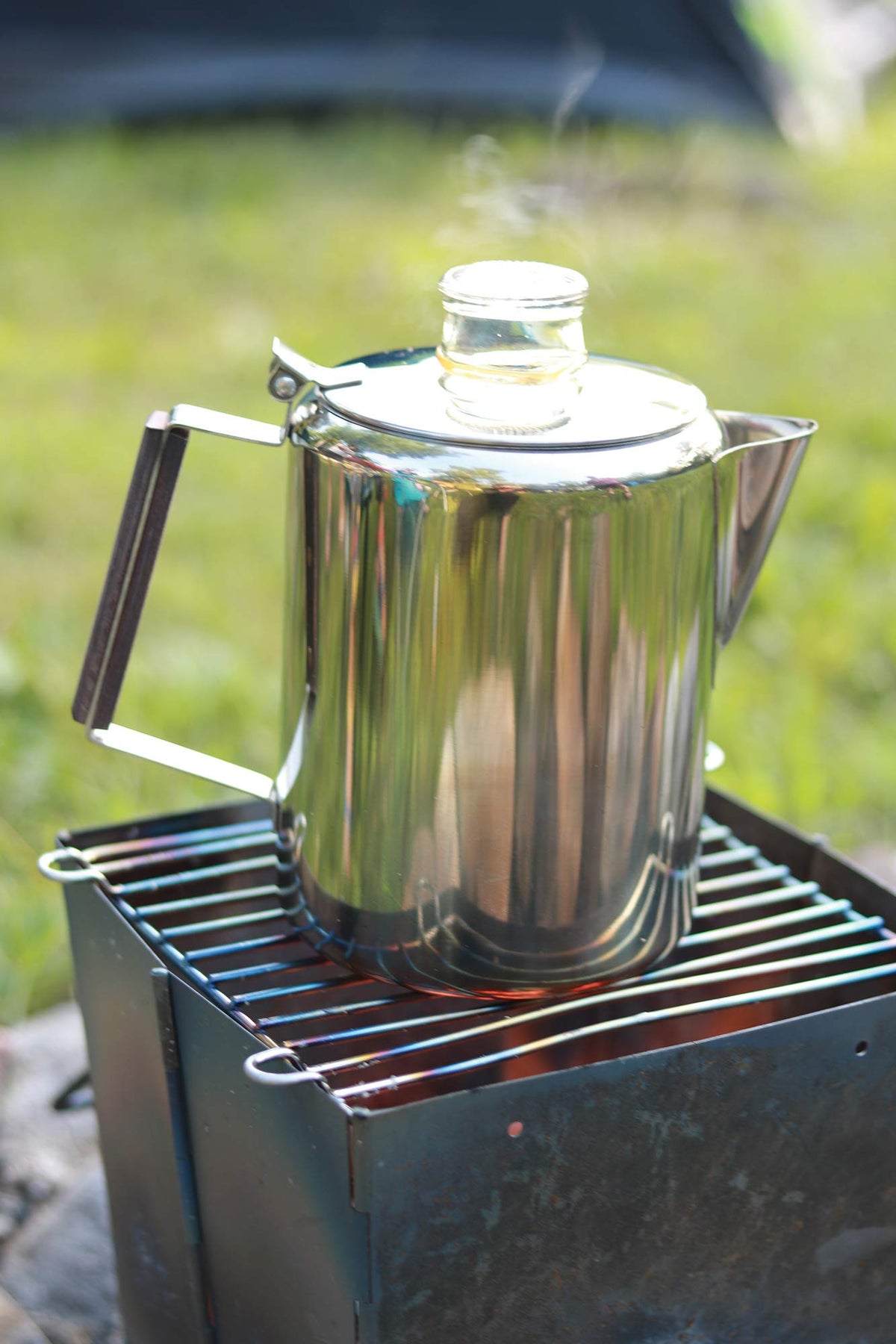 Percolator body with permanent cup markings