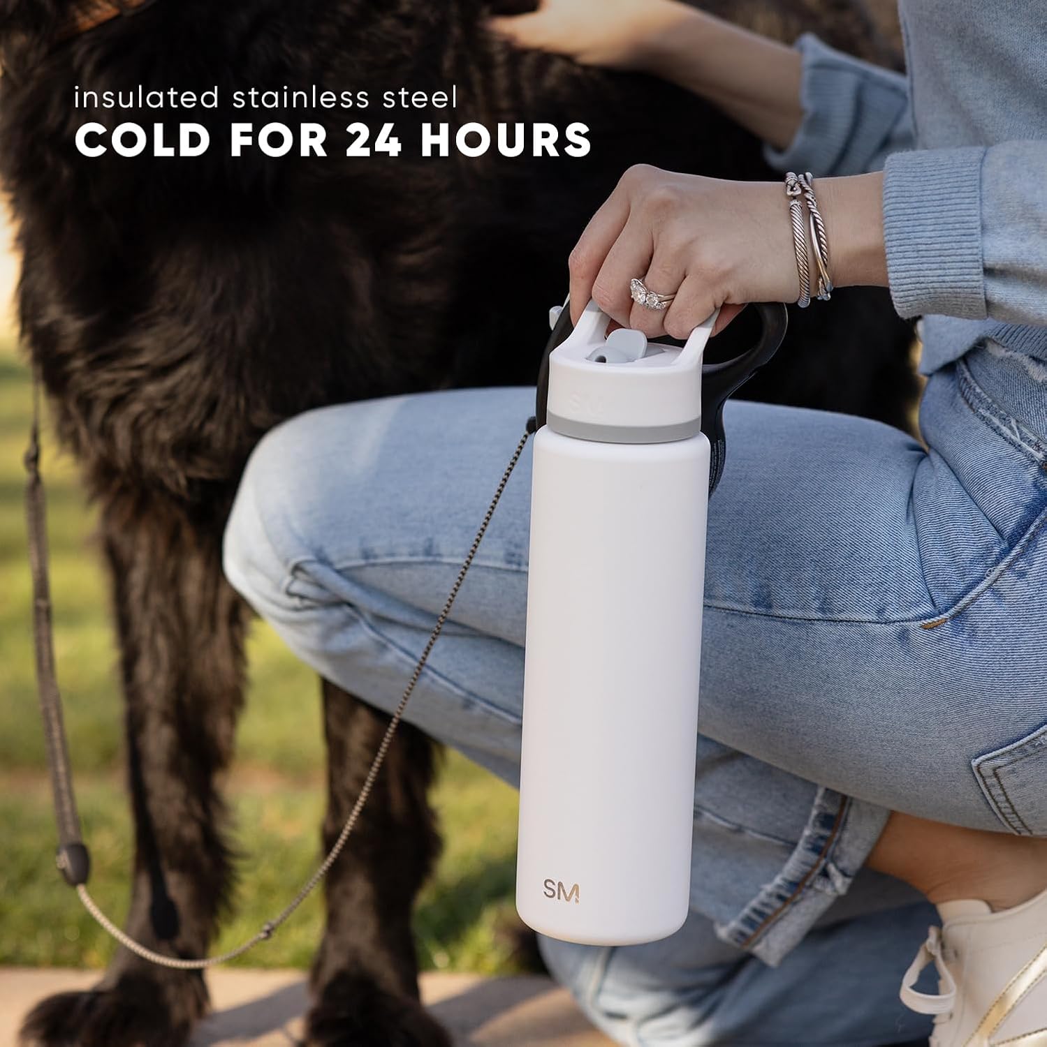 Simple Modern Kids Summit Water Bottle with Straw Lid | Vacuum Insulated Stainless Steel | Leak Proof BPA-Free Cup for School | 18oz, Baja