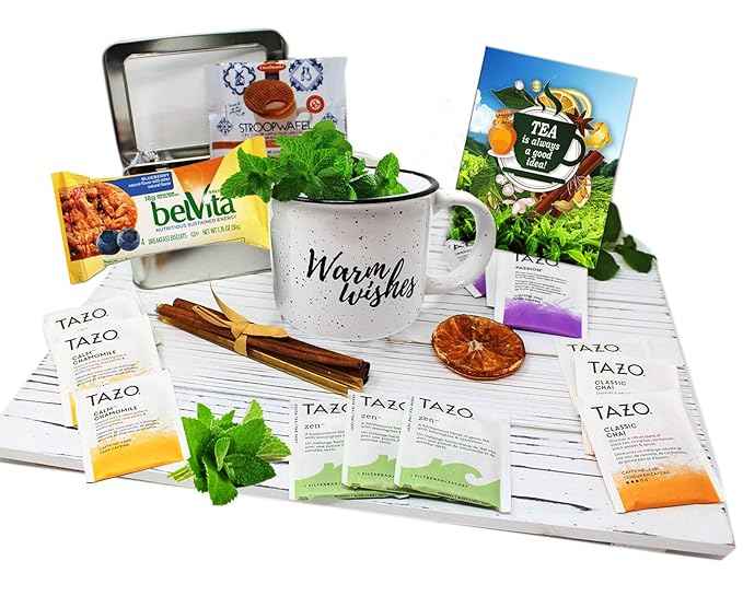 Tea gift set | TEA LOVERS Gift baskets | Thinking of you gift basket | Birthday gift basket for women, care package for women, Grandma, Grandpa, Nurse, Mother's day gift