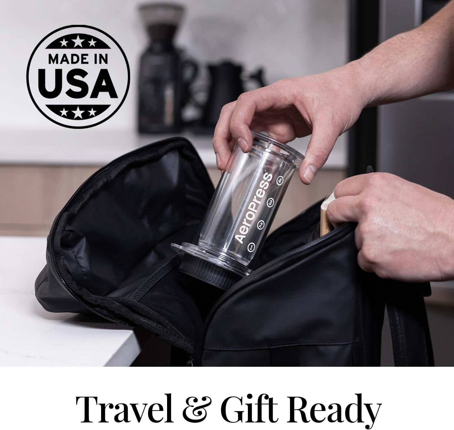 AeroPress Clear Coffee Press – 3 In 1 Brew Method Combines French Press, Pourover, Espresso, Full Bodied Coffee Without Grit or Bitterness, Small Portable Coffee Maker for Camping & Travel, Clear - Blissbrew
