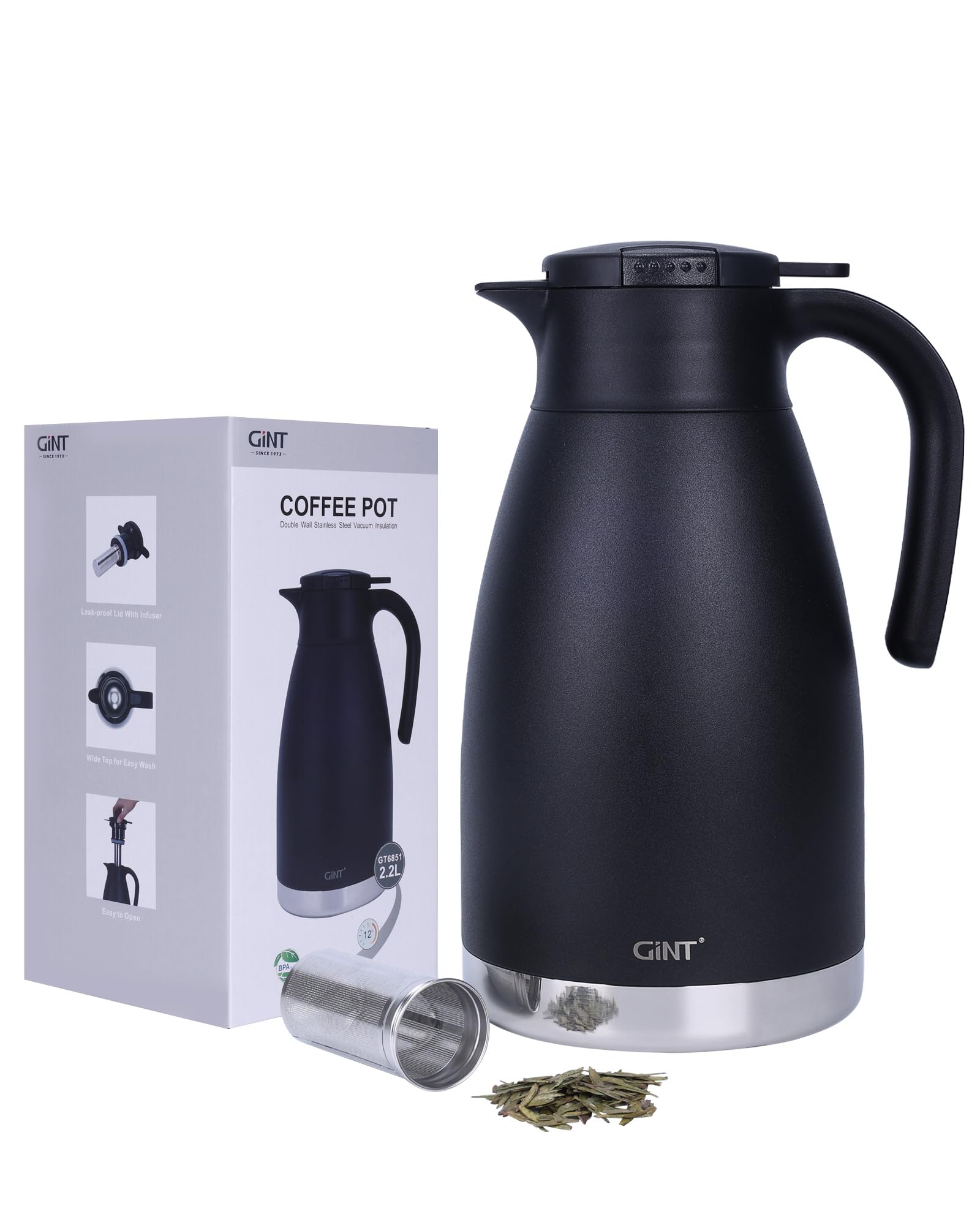 74oz Thermal Coffee Carafe with Infuser