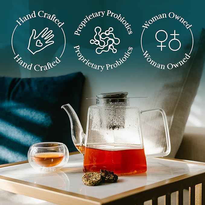iLOLA Tea Disc Essentials Box Set | Oprah’s Favorite Things 2022 | Thermos, Infuser, Mint & Chocolate Organic Loose Leaf Probiotic Tea | Corporate Christmas Teacher Birthday Family Parent Employee Gift