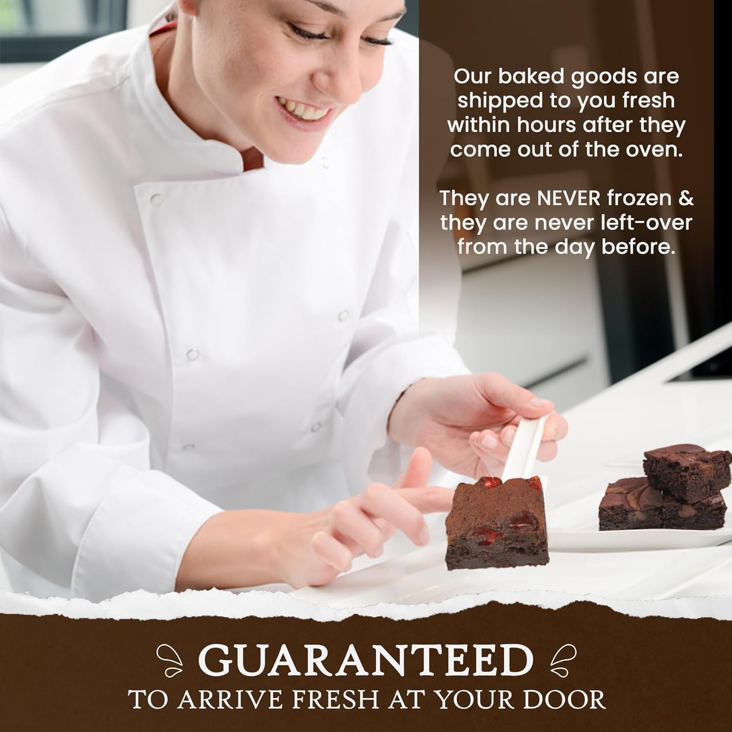 Ruth’s Chocolate Chunk Cake Style Brownies 3 Dozen – Gourmet Baked Treats | Delicious Gift with The Finest Ingredients | Guaranteed to Arrive Fresh
