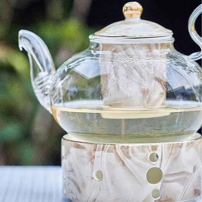 Luxury Ceramic Tea Set – 5-Piece European Style Bone China Teapot Set with Teacups & Gift Box – Elegant Afternoon Tea Set for Home & Gifting
