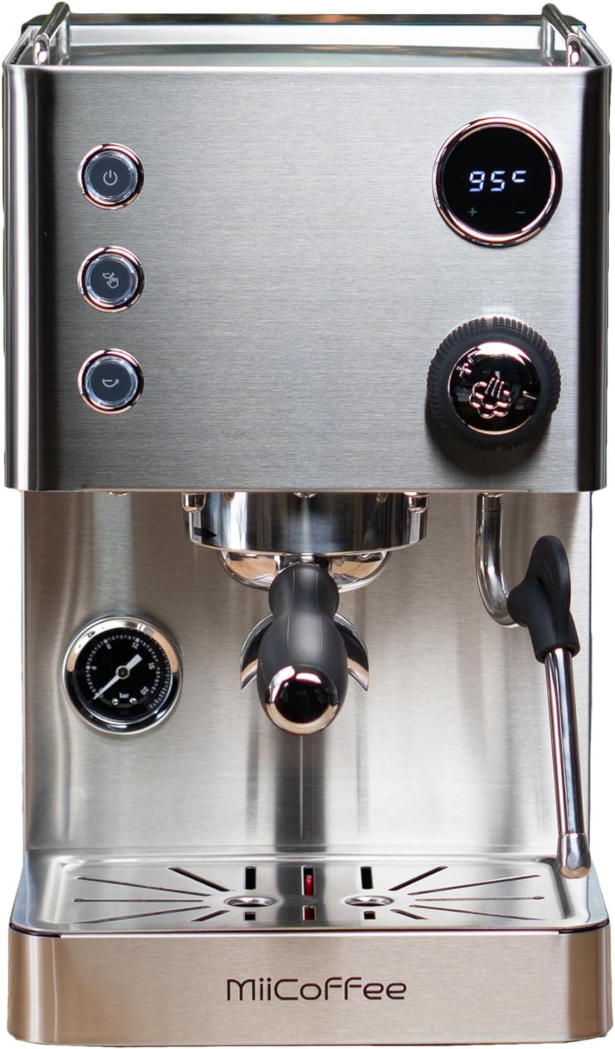 Apex Espresso Machine, Brushed Stainless Steel - Blissbrew