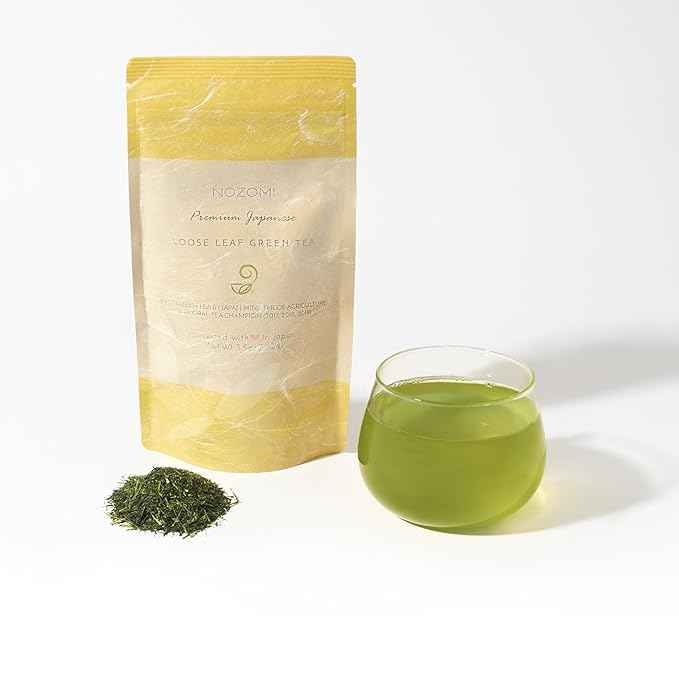 Matcha, Gyokuro, Issaku, Nozomi and Gokuzyo Aracha Tea Assortment from Japanese Green Tea Co - Single Origin All-Natural Japanese Tea Set – Non-GMO, No Sugar – Ideal for Tea Lovers