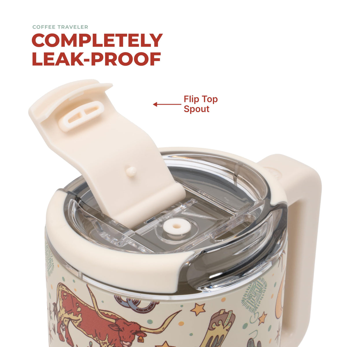Insulated coffee tumbler with slim cup holder base