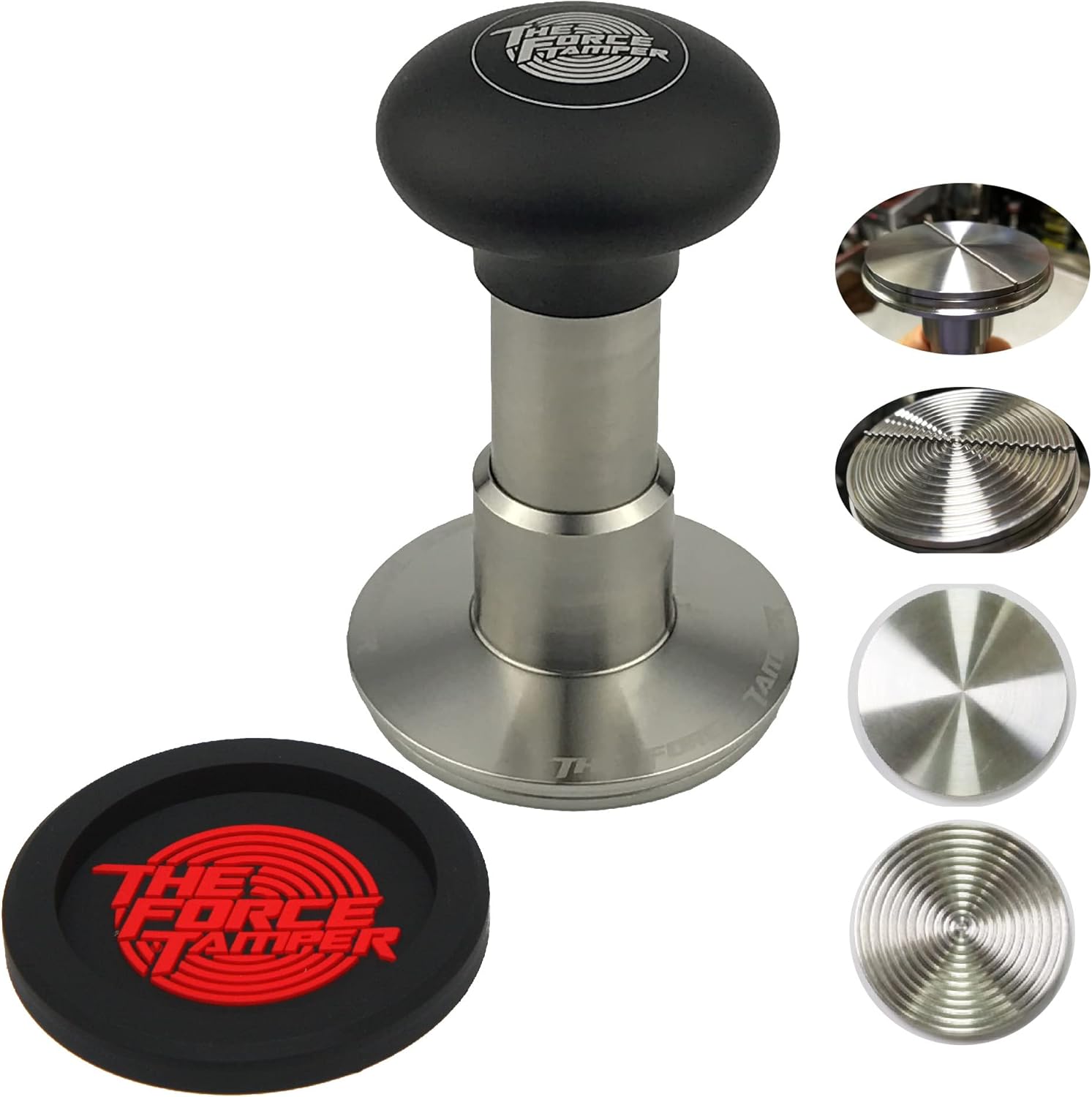The Force Tamper Automatic Impact Coffee Tamper Adjustable Const Pressure and Autoleveling Duo-Distribute Set New (Jelly, 58.35mm)
