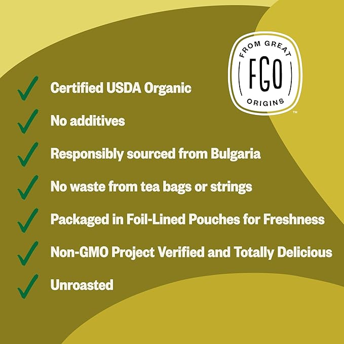 FGO Organic Dandelion Root, Cut and Sifted Loose Tea, 4 Ounce Resealable Bag, Packaging May Vary (Pack of 1)