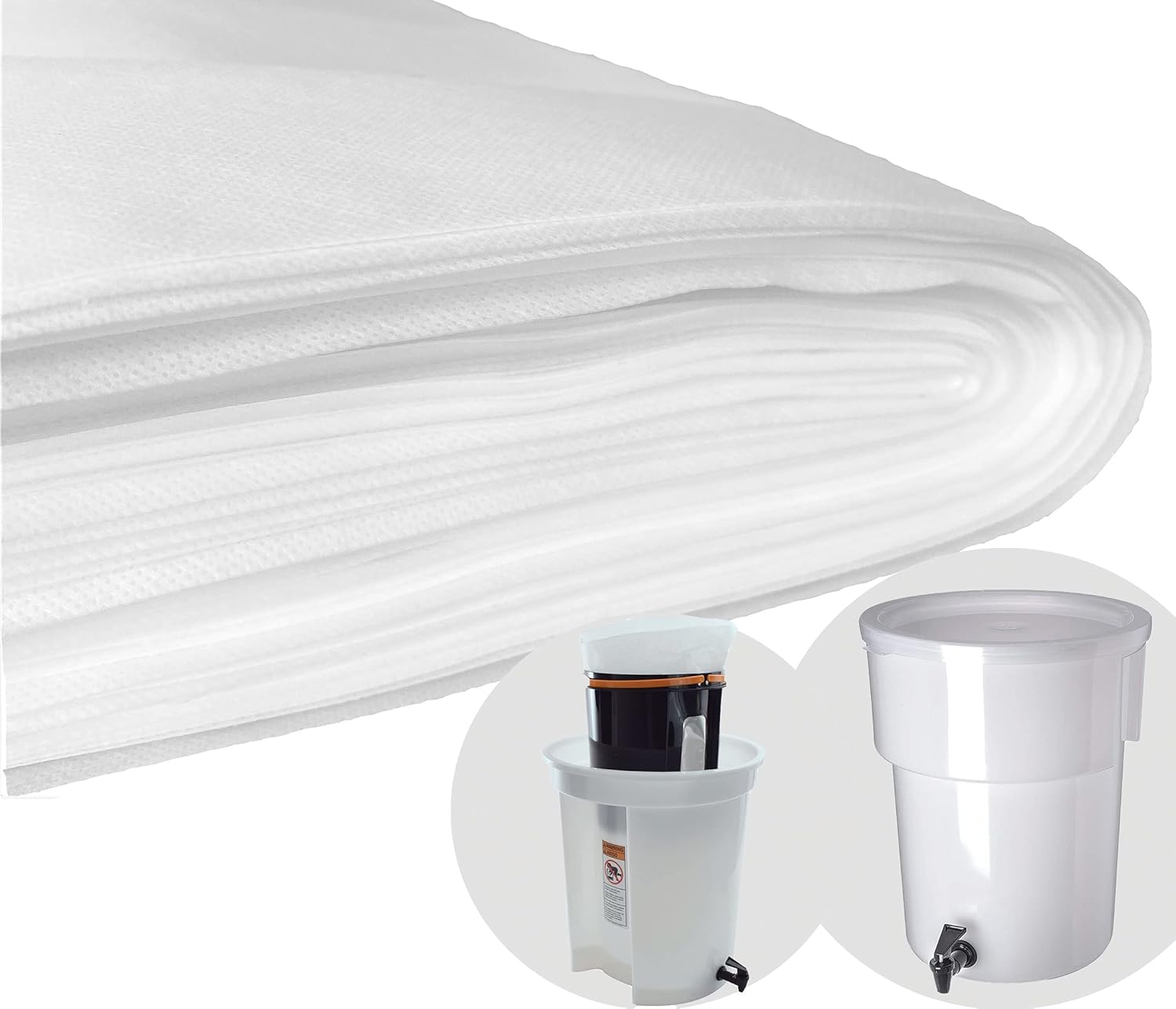 (100 Pack) Commercial Cold Brew Coffee Filters, 20