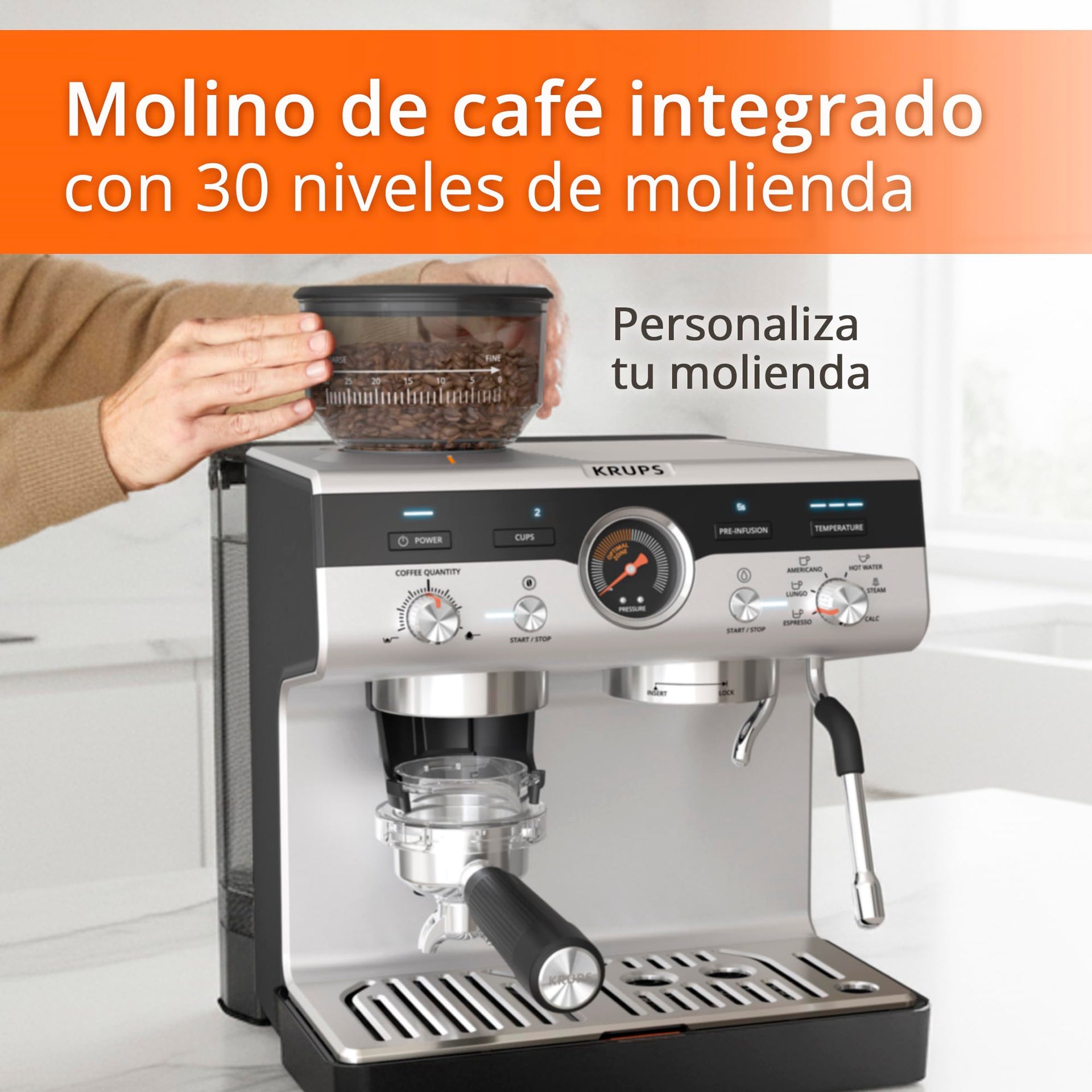 Barista Espresso Machine with Built