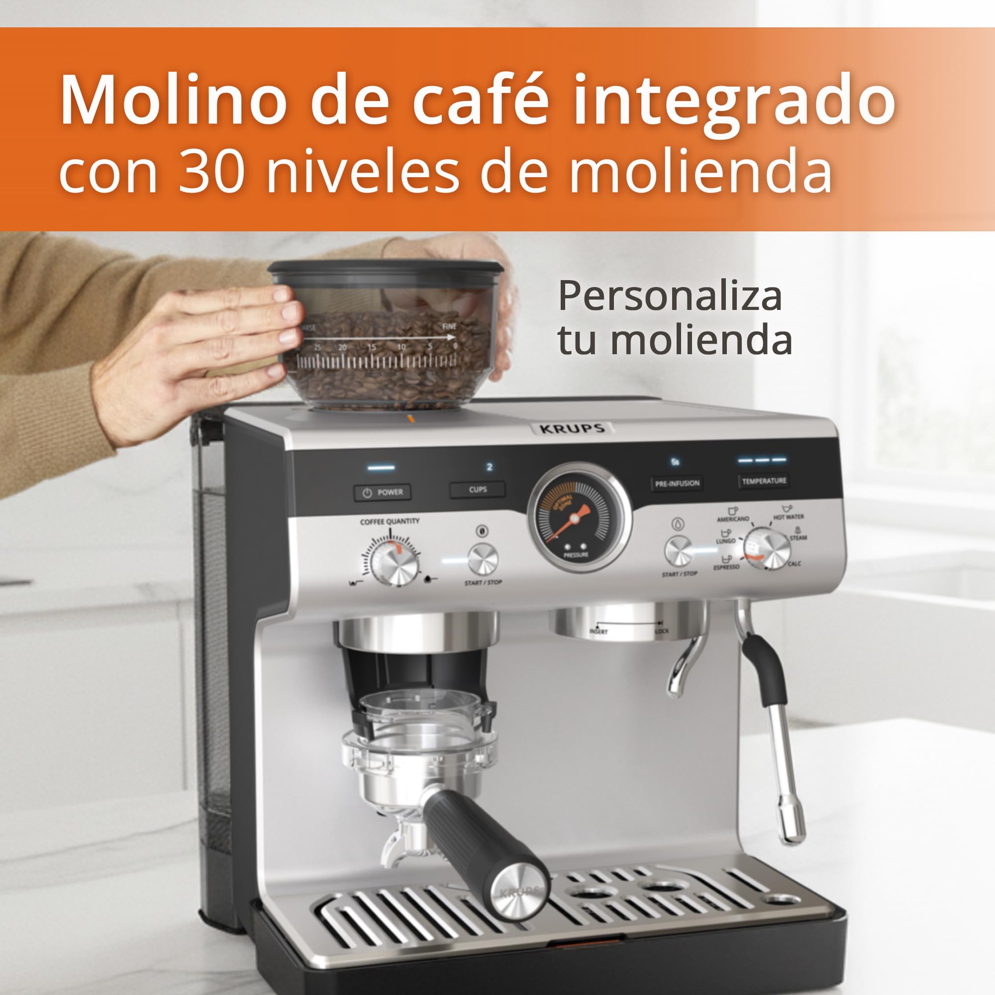Barista Espresso Machine with Built