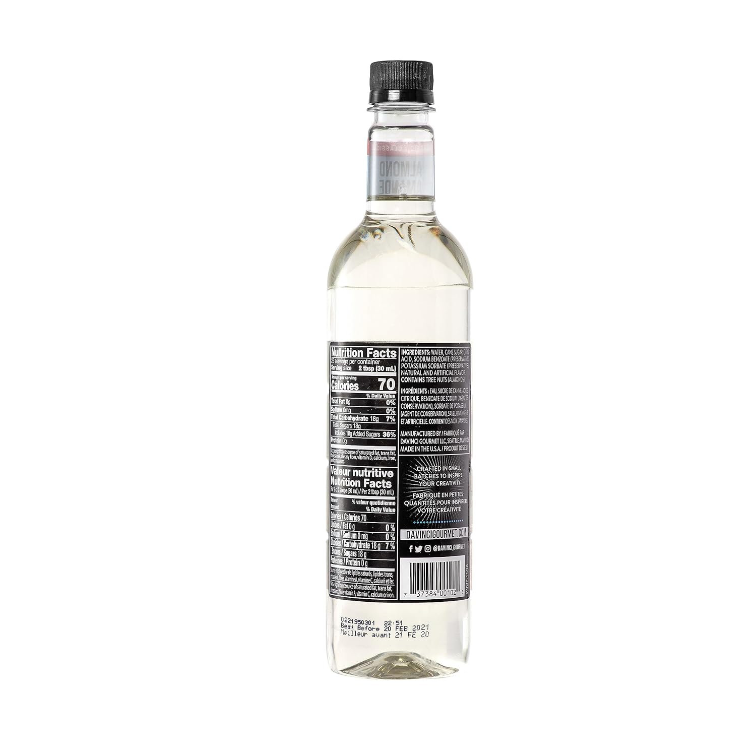 DaVinci Gourmet Classic Almond Syrup, 25.4 Fluid Ounces (Pack of 4)