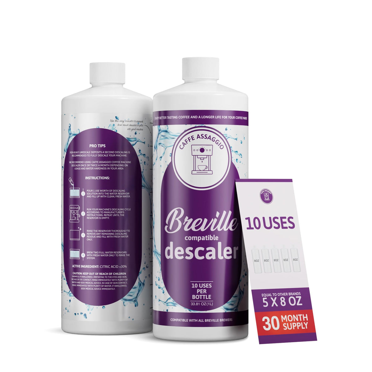 Citric acid coffee maker cleaner, about 10 uses