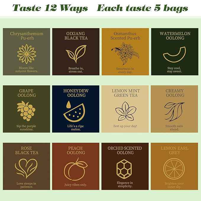 HugCoz Tea Gift Set | 24 Assorted Tea Bags | Christmas Day & Corporate Gifting Option | 12 Exotic Herbal Blends with Premium Whole Leaf in Eco-Friendly Pyramid Bags