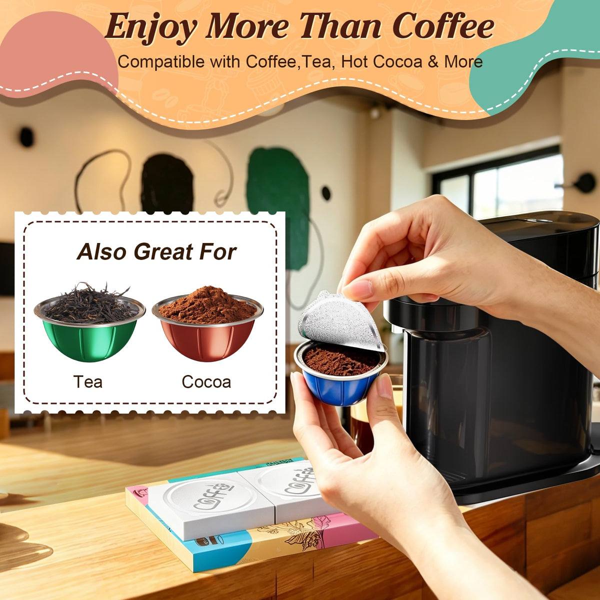 Aluminum coffee pod foil seals, bulk pack