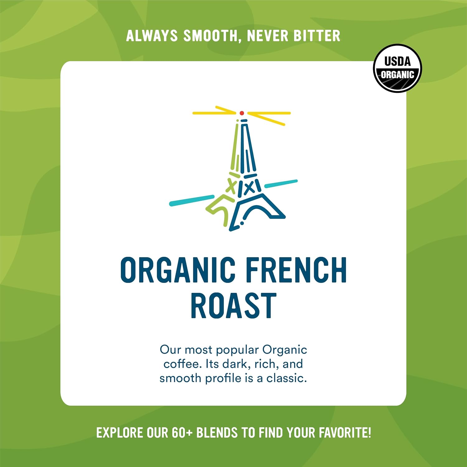 Cameron's Coffee Roasted Whole Bean Coffee, Organic French Roast, 28 Ounce