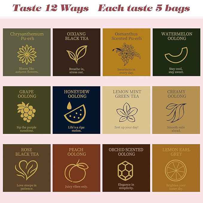 HugCoz Book Tea Gift Set | 60 Assorted Tea Bags | Christmas Day & Corporate Gifting Option | 12 Exotic Herbal Blends with Premium Whole Leaf in Eco-Friendly Pyramid Bags