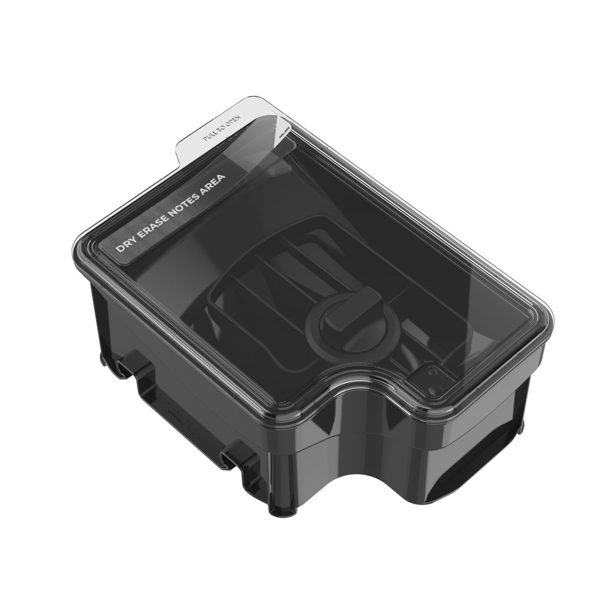 Black removable espresso bean hopper with lid