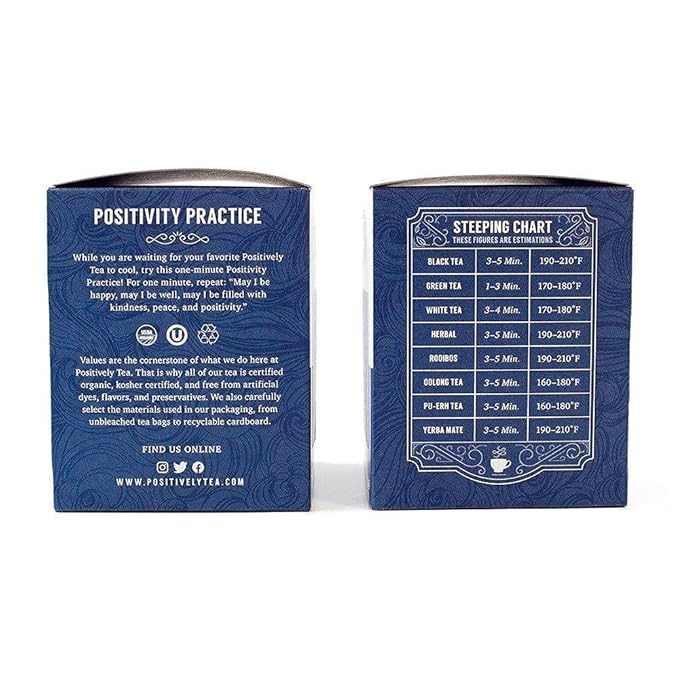 Organic Positively Tea Company, Green Tangerine Green Tea Bags, 20 Count