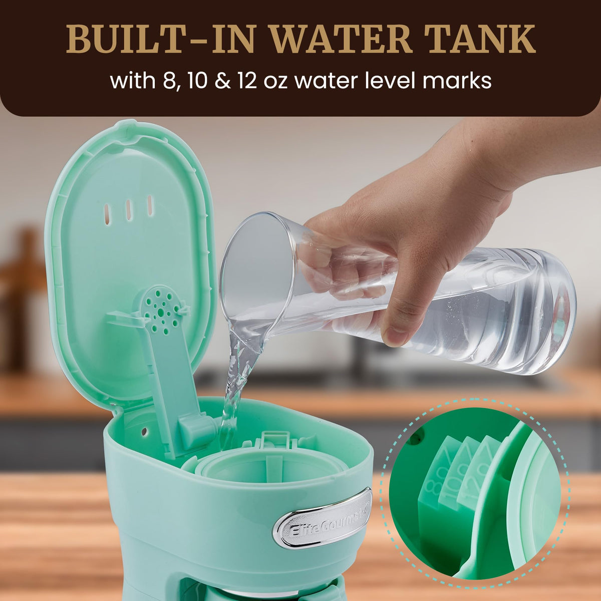Single-serve coffee maker with one-touch button