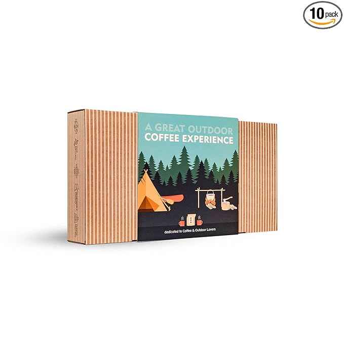 Gourmet Outdoor Coffee Gift Set for Men & Women - 14 World's Finest Single Origin Specialty & Organic Coffees in Innovative Brewers | Sampler Box for Coffee Lover to Brew & Enjoy Anytime, Anywhere