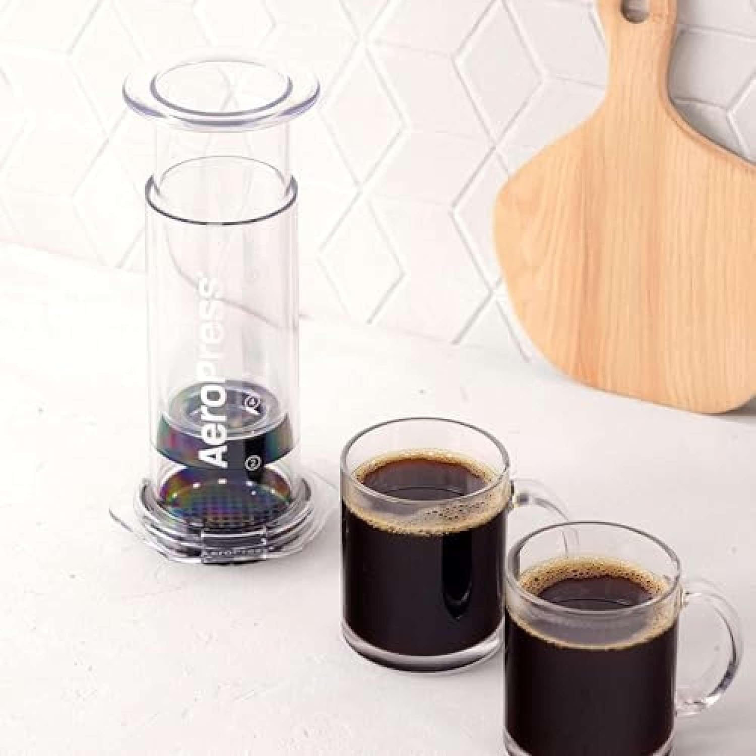 AeroPress Clear XL Coffee Press – 3 in 1 Brew Combines French Press, Pourover, Espresso, Full bodied smooth coffee without grit or bitterness, Portable Coffee Maker for Home, Office, Camping & Travel - Blissbrew
