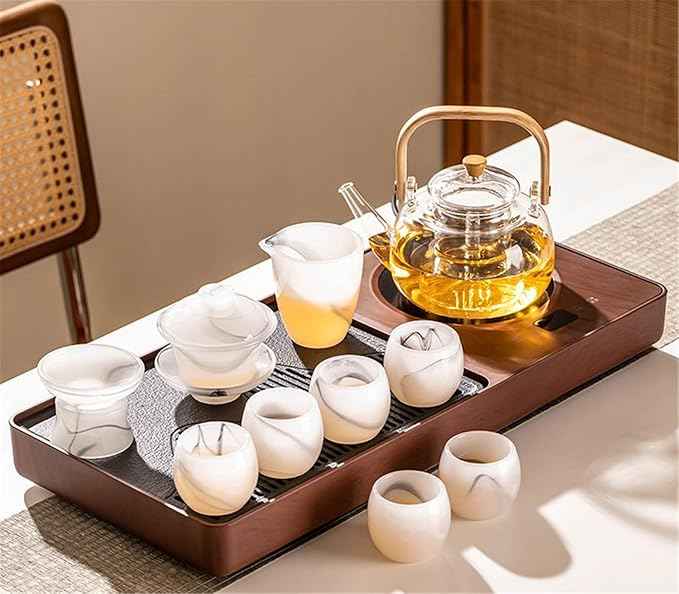Fully Automatic Tea Tray Set, Electric Kettle and Brewing Station-suit5