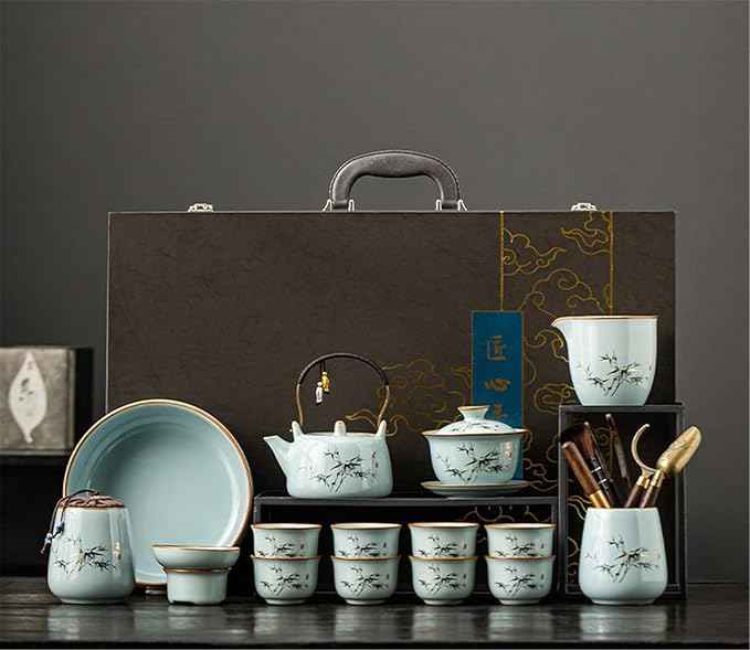Official Kiln Tea Set, Complete Brewing Teapot and Cups-suit30