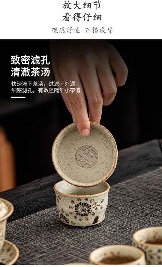 Duan Clay Fired Red Tea Set, Ceramic Gaiwan, Teapot and Cups-suit2