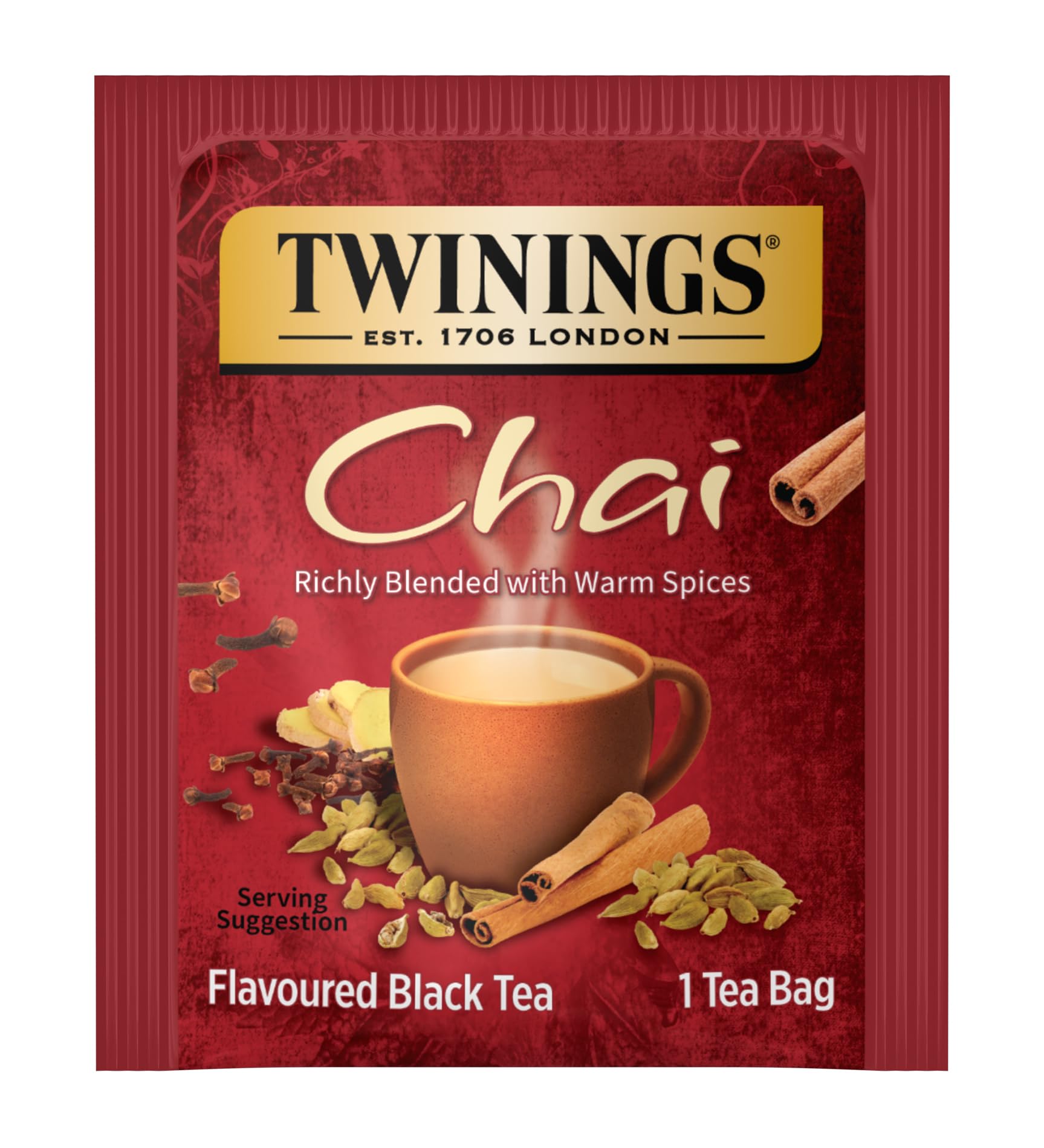 Chai Black Tea Individually Wrapped Bags (300 Count)