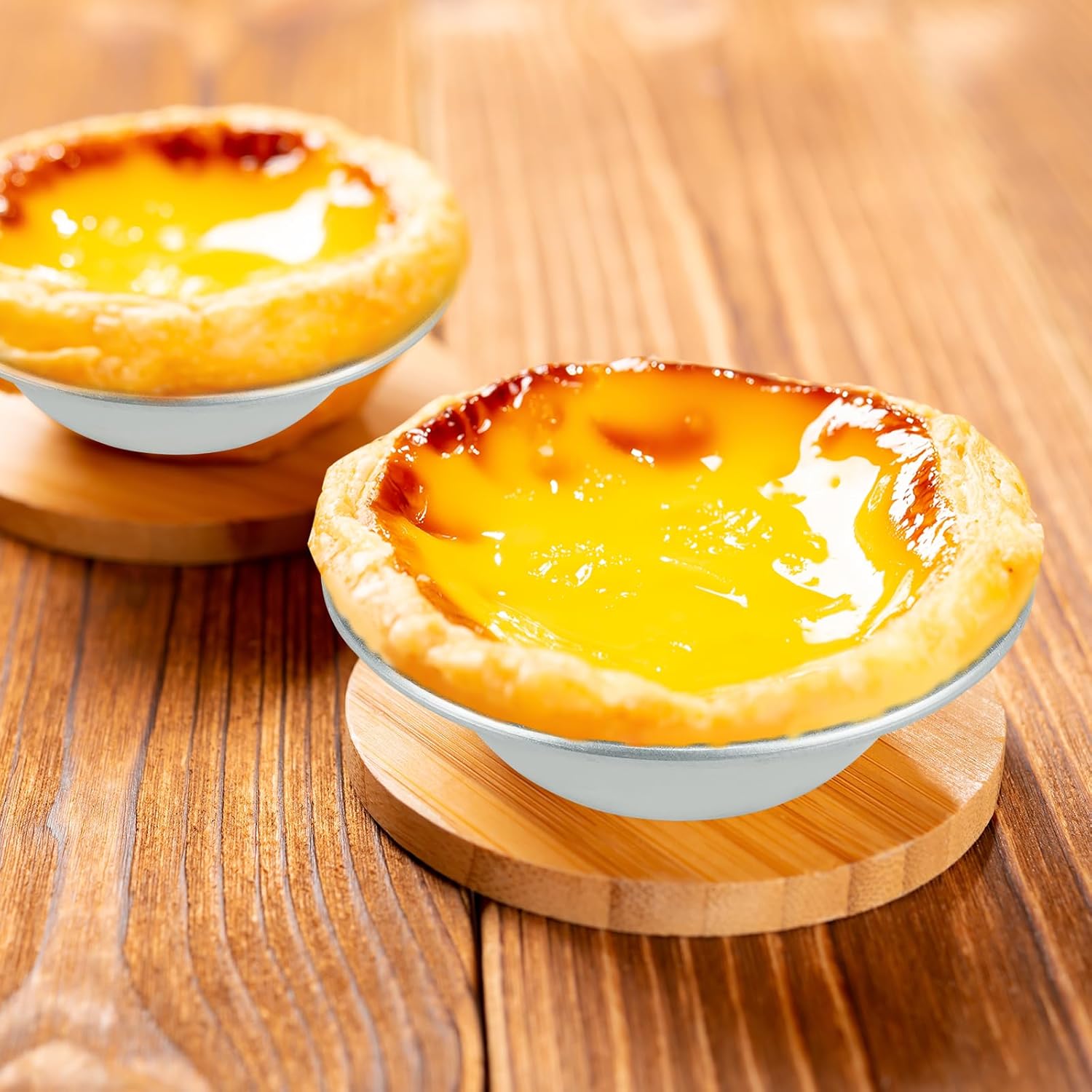 Weilan 25 Pcs Mini Tiny Pie Muffin Cupcake Pans Tin Egg Tart Mold Bakeware -NonStick Puto Cup
