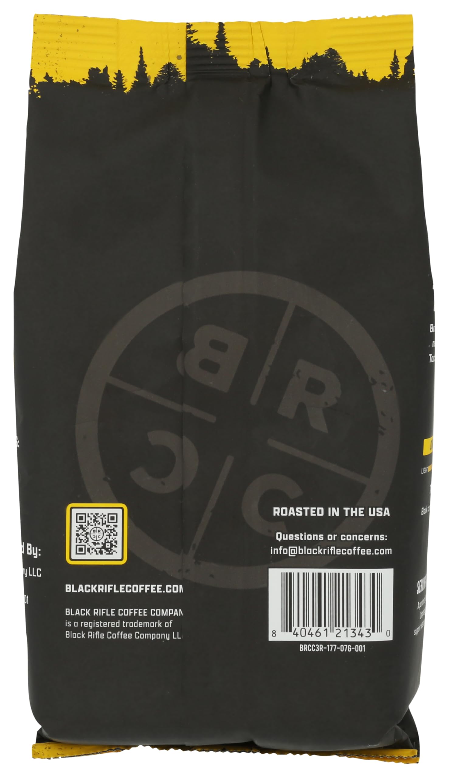 Black Rifle Coffee Dark Roast Ground Coffee Tactisquatch 7 OZ Bag (7 Ounce)