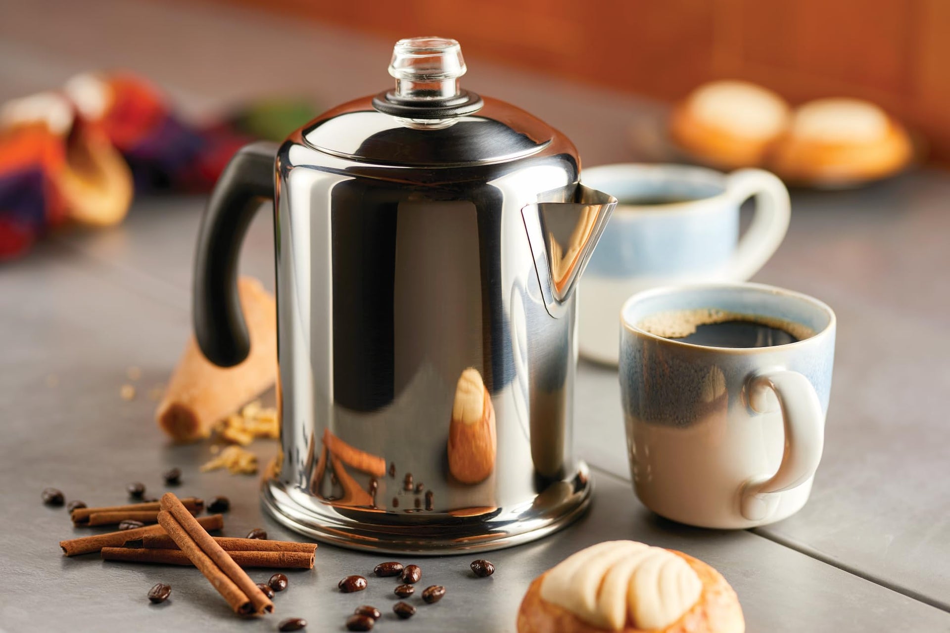 Classic Stainless Steel Yosemite Coffee Percolator