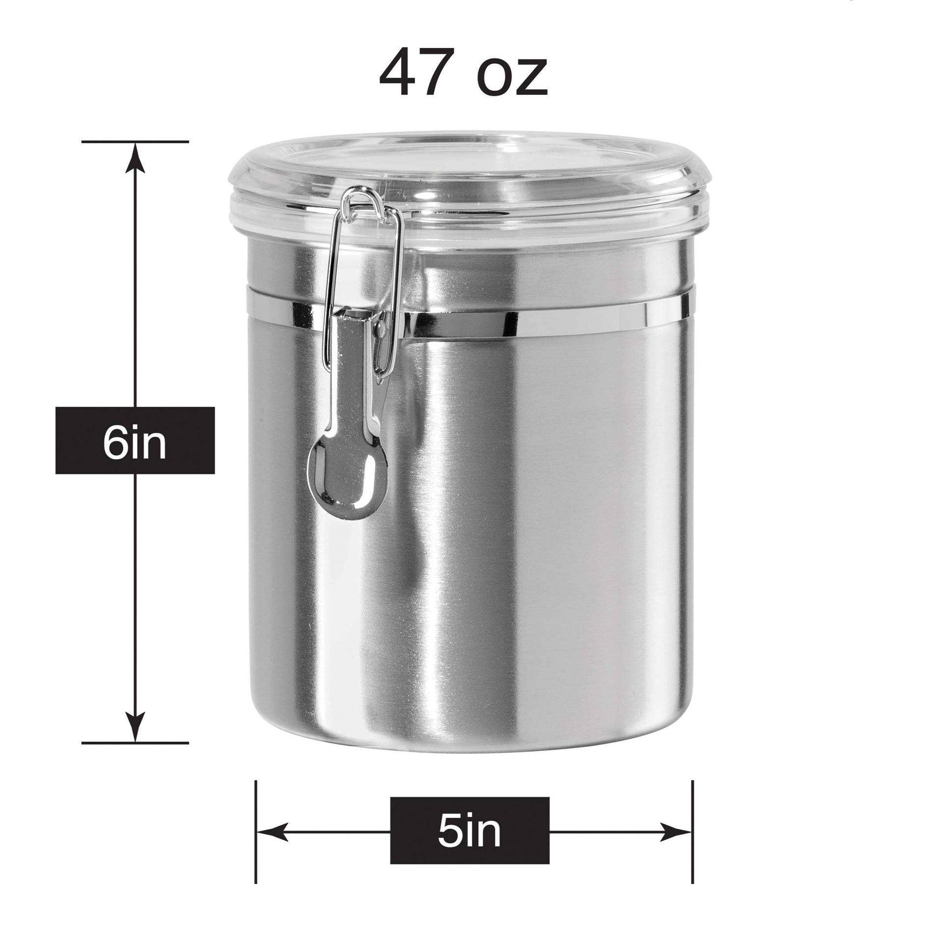 Stainless Steel Kitchen Canister 52 fl oz