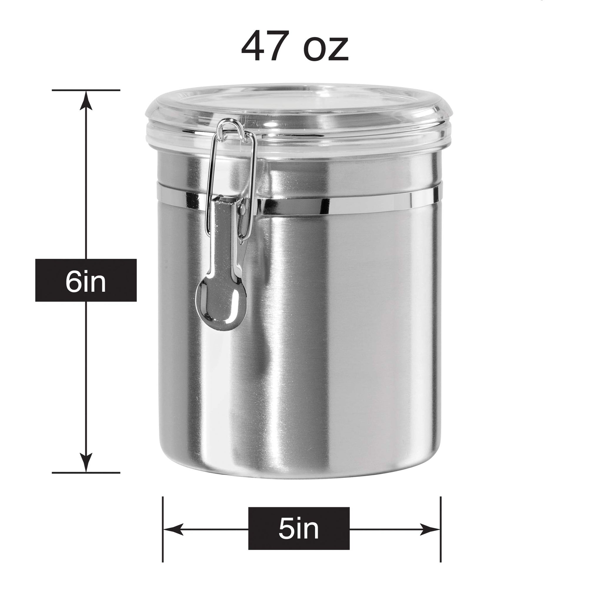Stainless Steel Kitchen Canister 52 fl oz