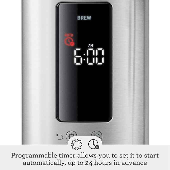 Breville Luxe Drip Coffee Machine BDC465OLT, Olive Tapenade, Thermal Carafe