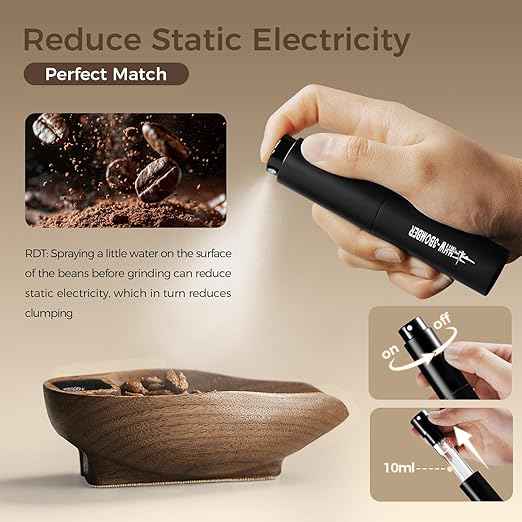 MHW-3BOMEBR Coffee Bean Scale and Spray Bottle Kit, Espresso Scale for Coffee Beans Weighting/Dosing, 0.3-200g, 0.1g Precision Mini Coffee Scale, Digital Kitchen Scale, Coffee、Tea、Spice, ES6561-OS