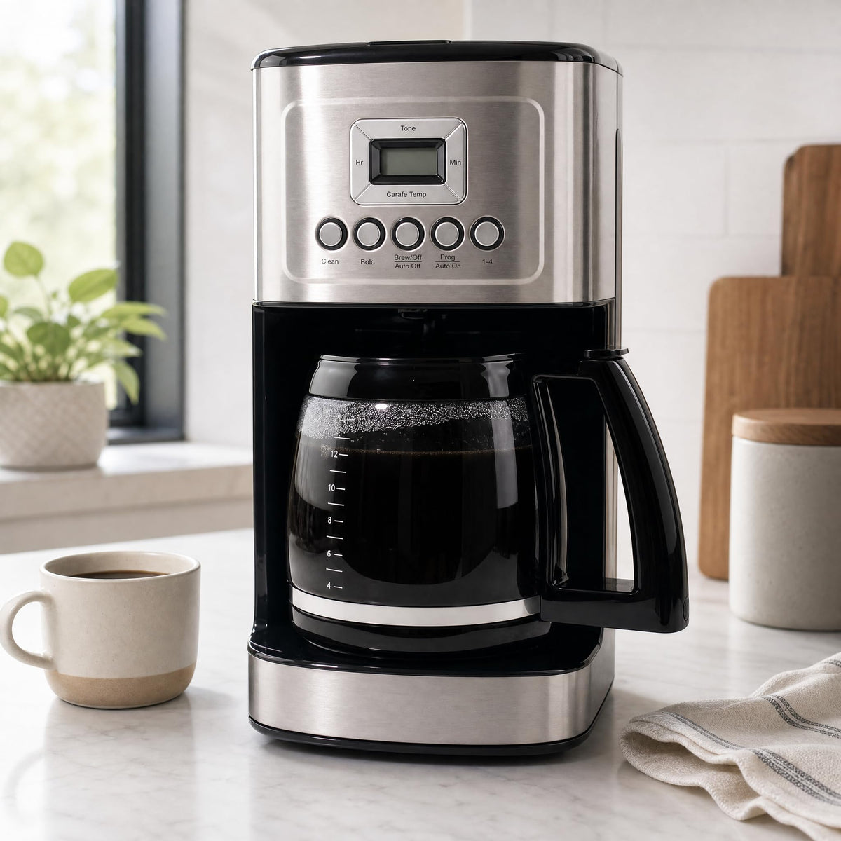 Replacement 14-cup coffee carafe, side view