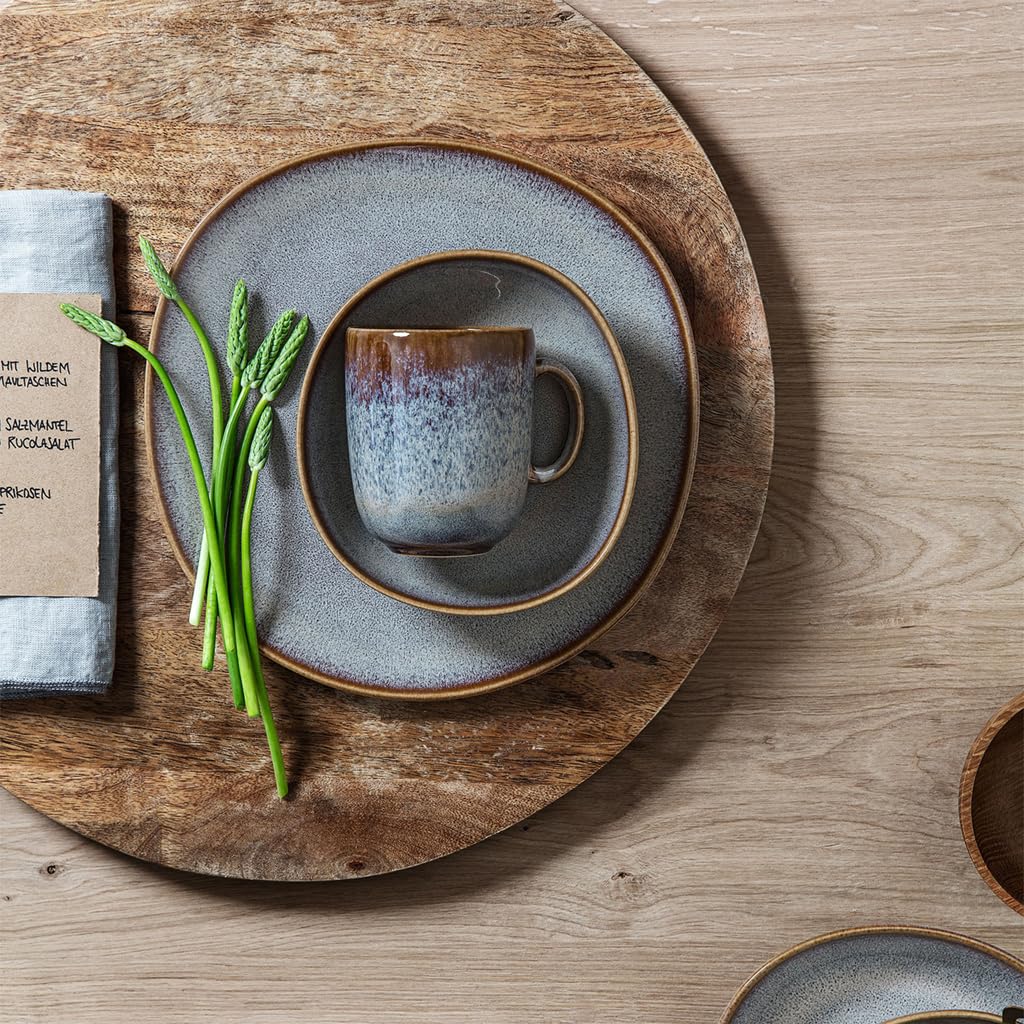 Beige 13.5 oz mug with rustic textured surface
