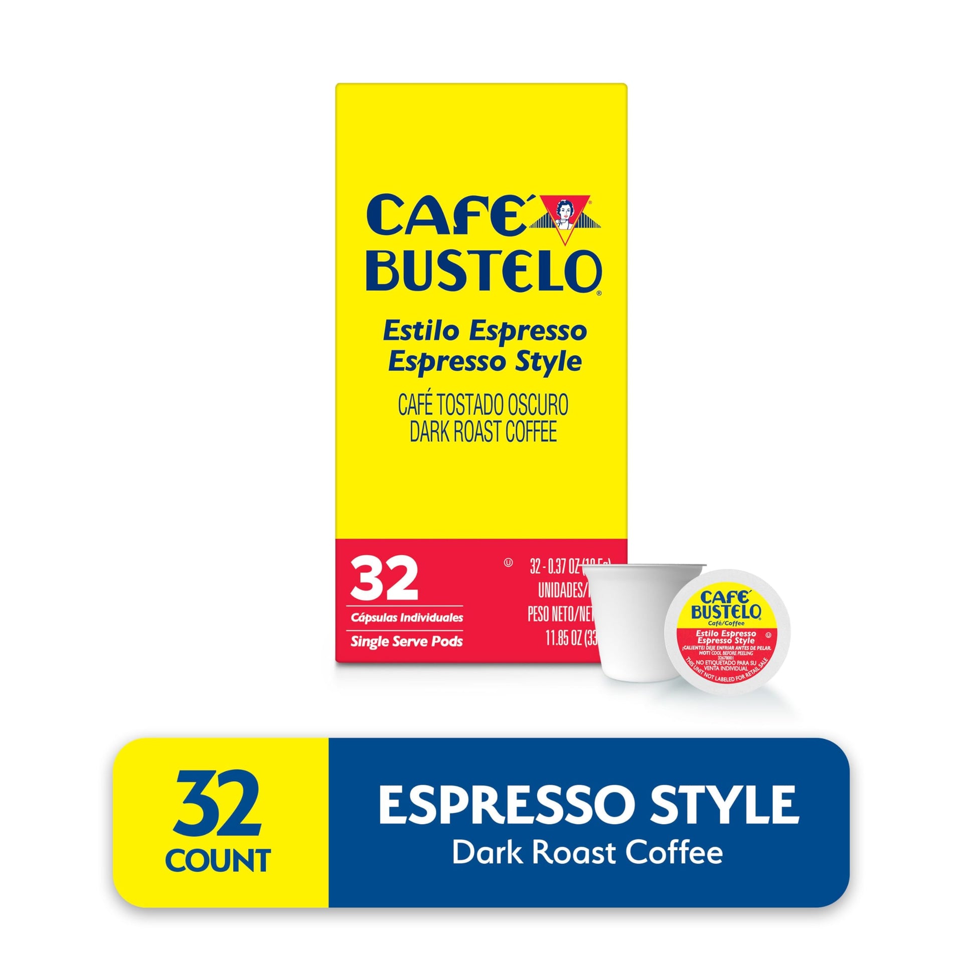 Café Bustelo Espresso Style Dark Roast (32 Count)