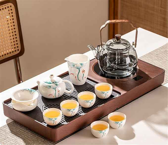 Fully Automatic Tea Tray Set, Electric Kettle and Brewing Station-suit13