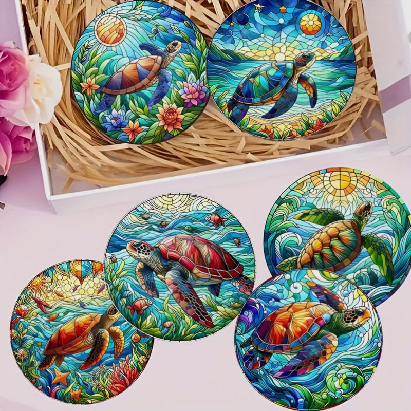 Wood Coasters Set of 8 (8 Count)