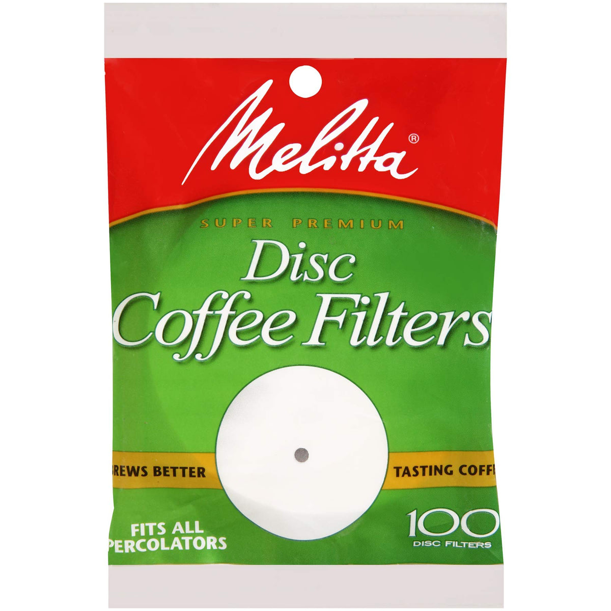 White paper disc coffee filters for percolators, 24-pack