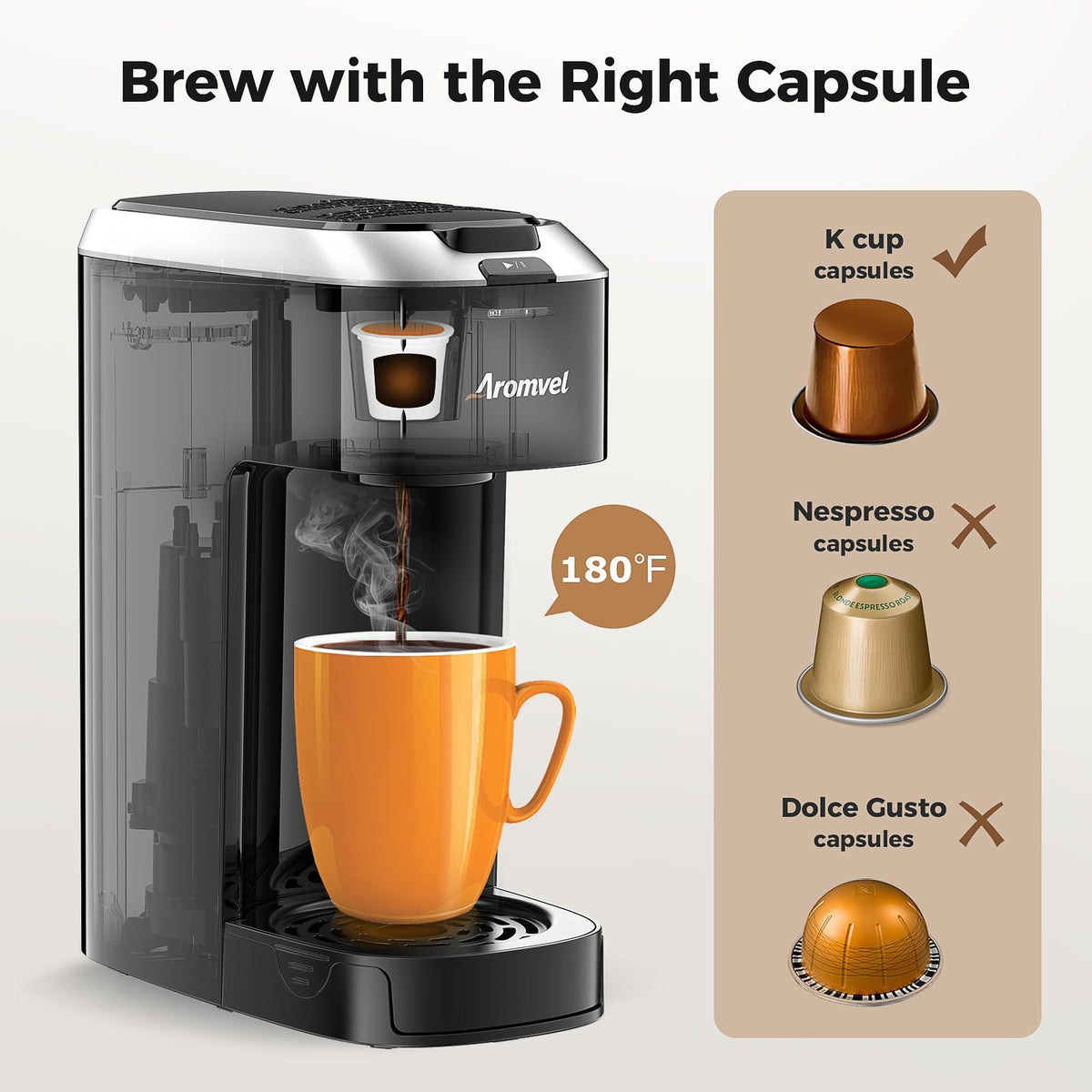 Single serve coffee maker with travel mug clearance